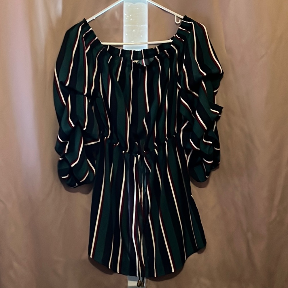 Green mini dress